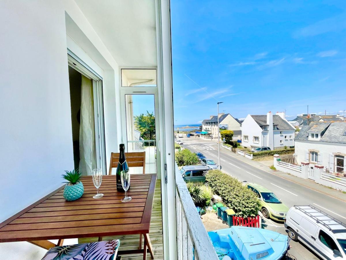 Le Phare Ouest - 80 M De La Mer - Vue Ocean Sur Le Balcon - Entierement Renove - Internet Haut Debit - Nouveau Ploemeur Exteriör bild